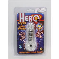 HERO HIS/ HER COCK RING & CLITORAL STIMULATOR