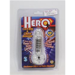 HERO HIS/ HER COCK RING & CLITORAL STIMULATOR