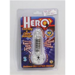 HERO HIS/ HER COCK RING & CLITORAL STIMULATOR