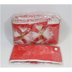 BUNDLE OF 7 WOMENS RED SHEER KNEE HIGH STOCKINGS