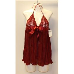 PEECABOO 2PC WOMENS BURGUNDY ADULT INTIMATE