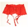 Image 1 : PEECABOO 1PC WOMENS RED LACE GARTER BELT