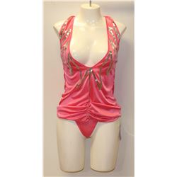 PEECABOO 2PC WOMENS PINK & SILVER SEQUINS ADULT