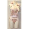 Image 1 : PEECABOO 4PC WOMENS COSTUME; PINK & WHITE