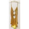 Image 1 : PEECABOO 1PC WOMENS GOLD ADULT COCKTAIL DRESS W/