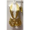 Image 1 : PEECABOO 2PC WOMENS GOLD ADULT COCKTAIL DRESS