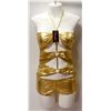 Image 1 : PEECABOO 1PC WOMENS GOLD ADULT COCKTAIL