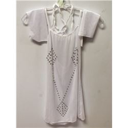 PEECABOO 3PC WOMENS WHITE SHEER INTIMATE NIGHT-