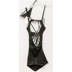 PEECABOO 2PC WOMENS BLACK ADULT COCKTAIL DRESS