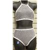 Image 1 : PEECABOO 2PC WOMENS WHITE FISHNET BIKINI STYLE