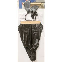 PEECABOO 3PC WOMENS COSTUME; BLACK STRAPLESS