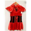 Image 1 : PEECABOO 3PC WOMENS COSTUME; BLACK & RED