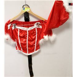 PEECABOO 4PC WOMENS RED ADULT SANTA THEME COSTUME