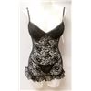 Image 1 : PEECABOO 2PC WOMENS BLACK LACE INTIMATE SLEEPWEAR
