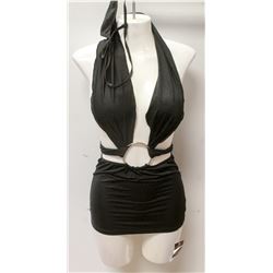 PEECABOO 3PC WOMENS BLACK ADULT COCKTAIL DRESS