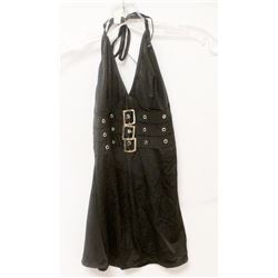 PEECABOO 1PC WOMENS BLACK W/ BUCKLES