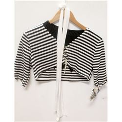 PEECABOO 4PC WOMENS COSTUME; BLACK & WHITE