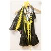 Image 1 : PEECABOO 3PC WOMENS COSTUME; BLACK & YELLOW