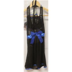 PEECABOO 2PC WOMENS BLACK SHEER INTIMATE SLEEPWEAR