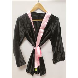 PEECABOO 1PC WOMENS BLACK &  BABY PINK SATIN STYLE