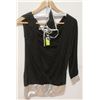 Image 1 : PEECABOO 2PC WOMENS BLACK & SILVER SINGLE SLEEVE