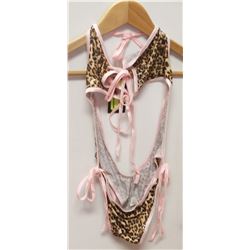 PEECABOO 1PC WOMENS CHEETAH PRINT & PINK BARELY