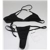 Image 1 : PEECABOO 2PC WOMENS BLACK W/ SILVER HOOP ACCENTS