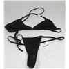Image 1 : PEECABOO 2PC WOMENS BLACK W/ SILVER HOOP ACCENTS