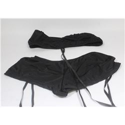 PEECABOO 2PC WOMENS BLACK SHEER STRAPLESS