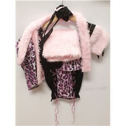 PEECABOO 8PC WOMENS ADULT COSTUME; BLACK/ BABY