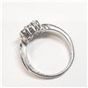 Image 2 : Silver 7 Diamonds Ring (~Size 7) (~weight 3.3g), Suggested Retail Value $180