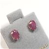 Image 2 : 10K Yellow Gold Ruby(1.6ct) Earrings, Made in Canada, Suggested Retail Value $300