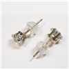 Image 2 : 10K Yellow Gold Cubic Zirconia Earrings, Suggested Retail Value $200