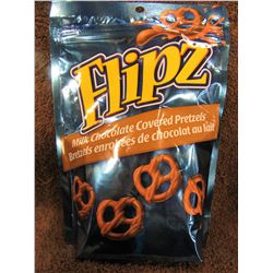 FLIPZ MILK CHOCOLATE COVERD PRETZELS (120 G) - PER BAG