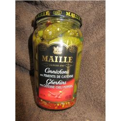 MAILLE GERKINS WITH CHILLI PEPPERS (400 ML) - PER JAR