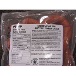SMOKED SAUSAGE RINGS (965 G) - PER PKG