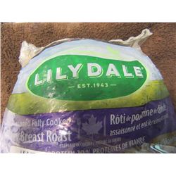 FROZEN:  LILYDALE TURKEY BREAST ROAST (SEASONED FULLY COOKED) (BB-MAY 22/20) (3.47 KG) - PER PKG