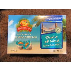 MARGARITAVILLE STATE OF MIND KEURIG PODS (MEDIUM/DARK ROAST) (12 PODS) - PER BOX