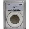Image 1 : 1766 1/2P Pitt Halfpenny Fine 15 PCGS. Pleasing medium 1766[1/2P] Pitt Halfpenny Fine 15 PCGS.