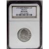 Image 1 : 1773 1/2P Virginia Halfpenny, Period MS64 Brown NGC. N 1773[1/2P] Virginia Halfpenny, Period MS64 Br