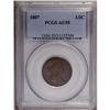 Image 1 : 1807 1/2 C AU55 PCGS. C-1, B-1, R.1. A chocolate-brown 1807[1/2 C] AU55 PCGS.