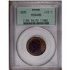 Image 1 : 1835 1/2 C MS64 Red and Brown PCGS. C-1, B-1, R.1. The 1835[1/2 C] MS64 Red and Brown PCGS.