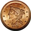 Image 1 : 1855 1/2 C MS65 Red NGC. C-1, B-1, R.1. Ex: Foxfire. T 1855[1/2 C] MS65 Red NGC.