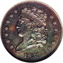 1833 1/2 C PR65 Brown NGC. C-1, B-1, R.1. R-5 as proof 1833[1/2 C] PR65 Brown NGC.
