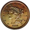 Image 1 : 1856 1/2 C PR63 Red and Brown PCGS. B-1, R.7 as a proo 1856[1/2 C] PR63 Red and Brown PCGS.