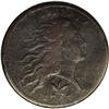 Image 1 : 1793 1C Wreath Cent--Vine and Bars--Corroded--NCS. VF 1793[1C] Wreath Cent--Vine and Bars--Corroded-