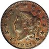 Image 1 : 1821 1C MS63 Brown NGC. N-2, R.1. The 1821 is a better 1821[1C] MS63 Brown NGC.