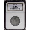 Image 1 : 1824 1C AU58 NGC. N-2, R.1. Intermediate die state wit 1824[1C] AU58 NGC.