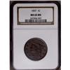 Image 1 : 1837 1C Head of 1838 MS65 Brown NGC. N-9, R.1. 1837[1C] Head of 1838 MS65 Brown NGC.