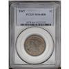 Image 1 : 1847 1C MS64 Red and Brown PCGS. N-29, R.3. Grellman D 1847[1C] MS64 Red and Brown PCGS.